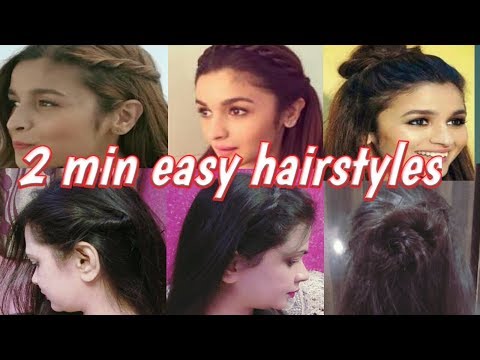 Quick & easy 2 mins hairstyle | alia bhatt hairstyle Video