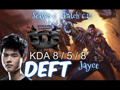 EDG Deft JAYCE vs VLADIMIR MID - Patch 6.15 KR Ranked | League of Legends