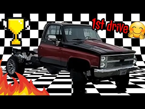 1st drive-in my 85 K20 Chevrolet Silverado Square body with a LS  swap