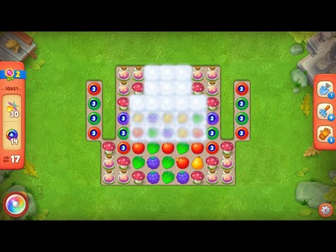Gardenscapes level 10851 No Boosters Gameplay