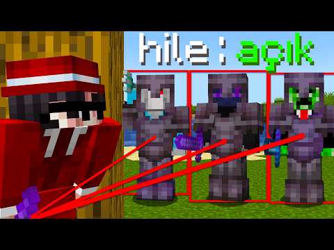 Rastgele Minecraft Sunucularında Gizlice Hile Açtım