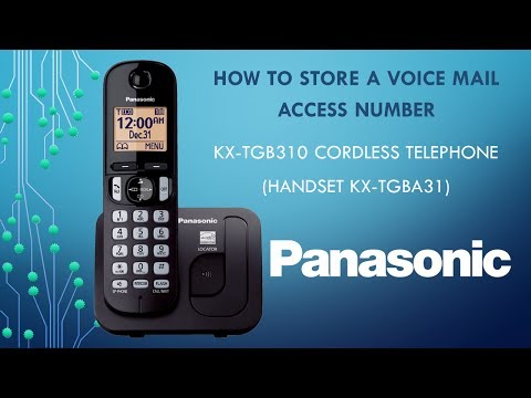 Panasonic KX-TGB310 Telephone - How to Store a Voice...