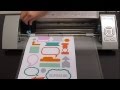 Silhouette Papier autocollant imprimable Sticker blanc