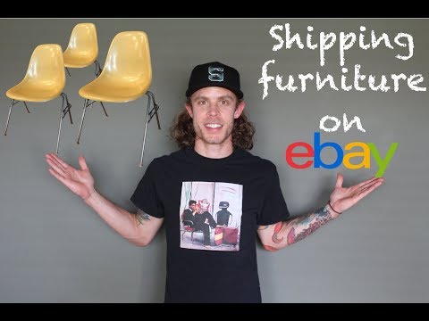 Part of a video titled How to Ship Furniture on Ebay or Etsy! Mid Century Modern Herman ...