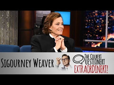 Sigourney Weaver Takes The Colbert Questionert