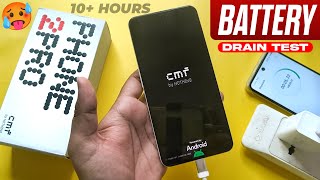 CMF Phone 2 pro 5g battery drain test 🙂 - while playing bgmi, movie, standby | nothing cmf phone 2
