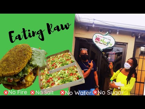 Eating AMAZING RAW/ UNCOOKED BURGER AND PIZZA in...