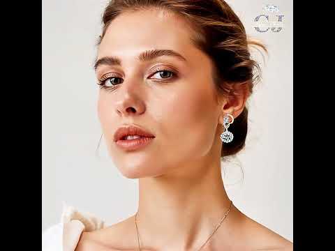 Sterling Silver Moissanite Earrings product video