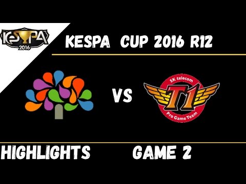 Chungnam vs SKT Game 2 Highlights Kespa Cup 2016 R12 Chungnam vs SK Telecom T1