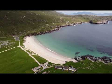 Huisinis beach, isle of Harris drone video