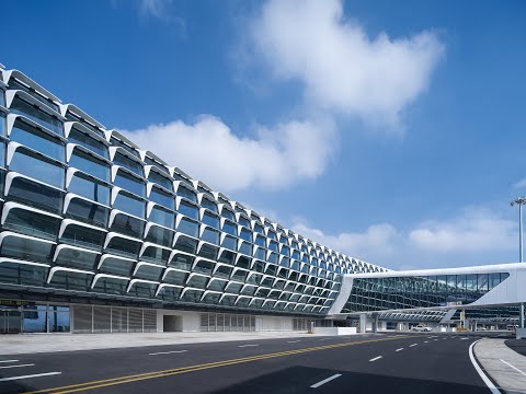 Saguão satélite do Aeroporto Internacional de Shenzhen Bao'an, Shenzhen, China