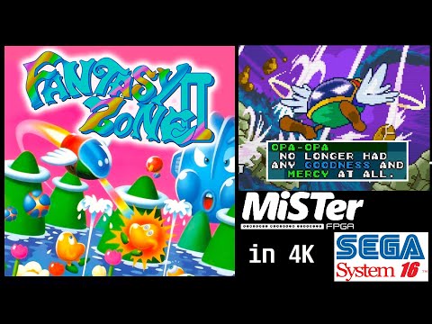 [4K] Fantasy Zone 2 DX (System 16 via MiSTer) - 1CC - Bad Ending