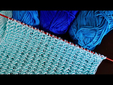 Mega einfaches Strickmuster mit nur eine Reihe | #4 perfekt für Anfänger