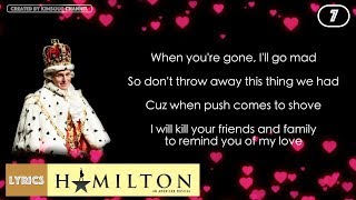 #7 Hamilton - Youll Be Back (VIDEO LYRICS)
