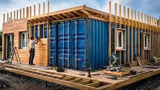 He Turned 4 Shipping Containers Into a Luxury Home | Start to Finish by @JulienMalara