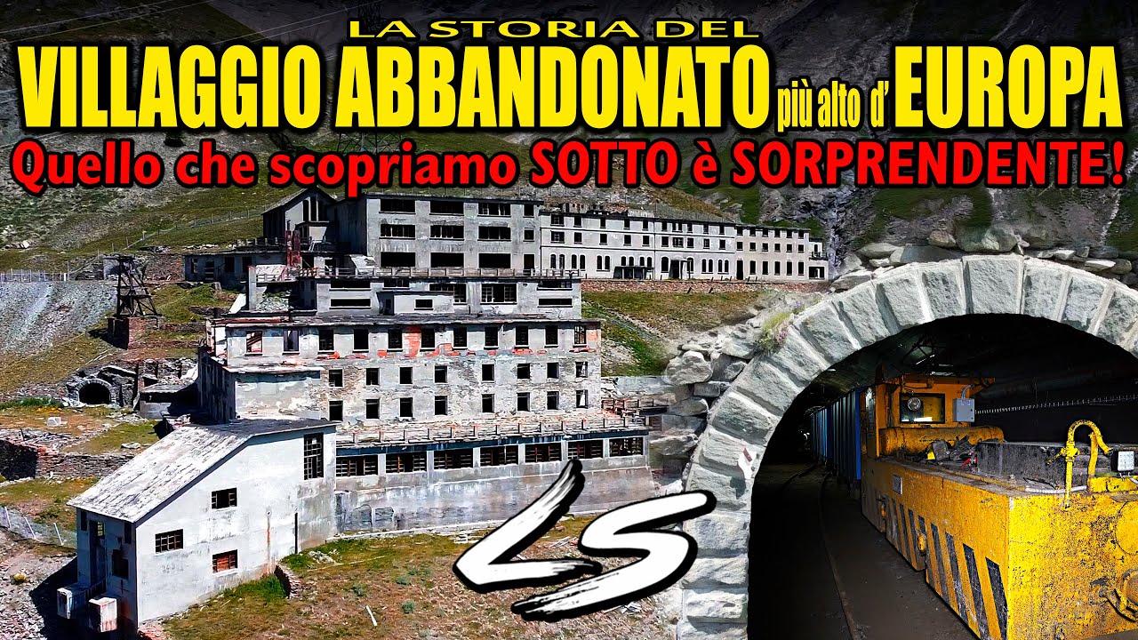 Scopriamo una ferrovia sotterranea sotto il villaggio abbandonato più alto d'Europa.Miniera di Cogne