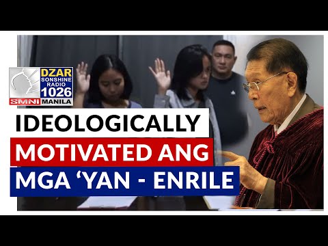 Ideologically motivated ang mga 'yan – Sec. Enrile sa pambabaliktad ng 2 kabataang surrenderees