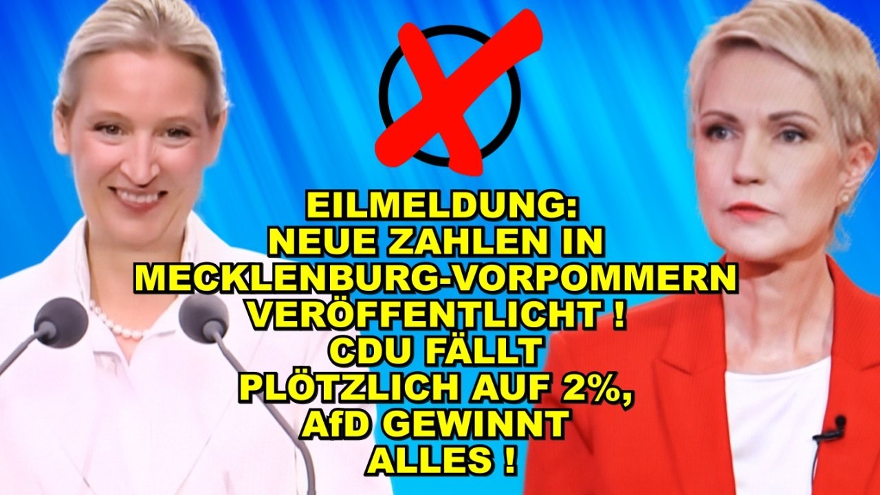 EIL: NEUE ZAHLEN! CDU FÄLLT AUF 2%!