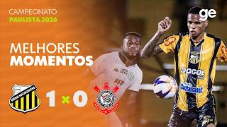 NOVORIZONTINO 1 X 0 CORINTHIANS | MELHORES MOMENTOS | CAMPEONATO PAULISTA 2026 | ge.globo