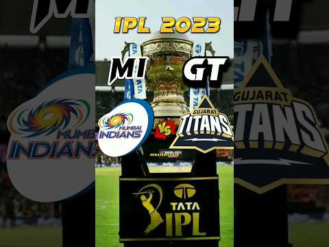 Mumbai Indians vs Gujarat Titans In Ipl 2023 #shorts #ipl
