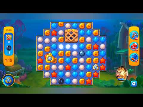 фишдом 2022  #  10811 уровень - прохождение без бустеров # Fishdom,   10811  level - no Boosters.