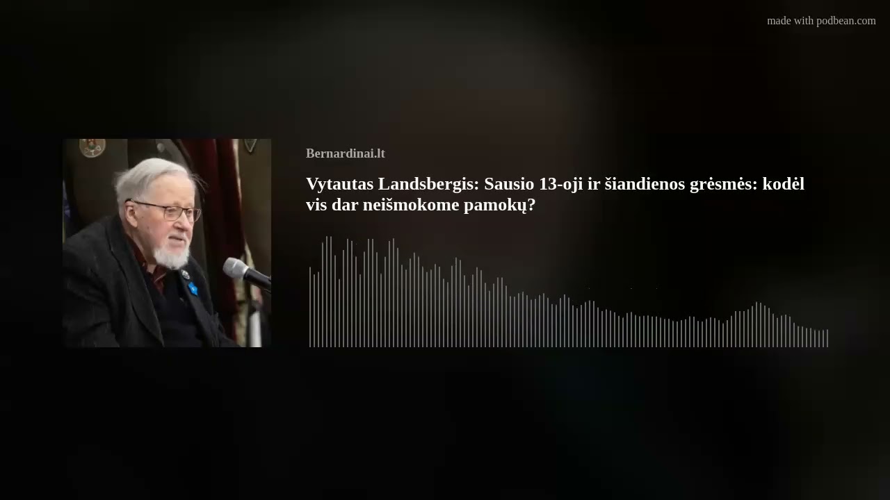 Vytautas Landsbergis: „Mums trūksta matymo, kokios Lietuvos norime, kokią ją kuriame visiems“