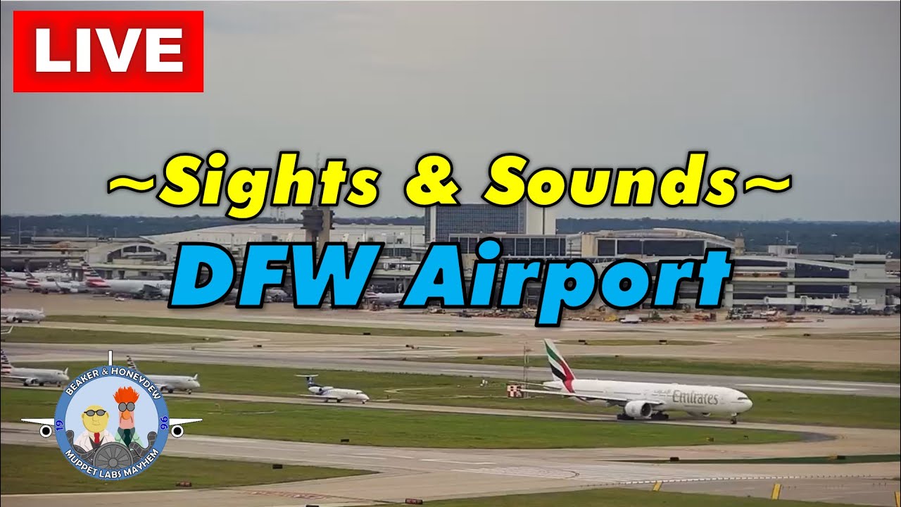 Live webcam view of DFW Airport East Side & ATC Towers
