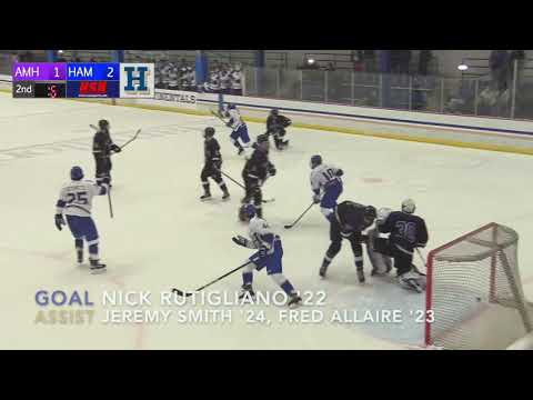 Men's hockey beats Amherst highlights