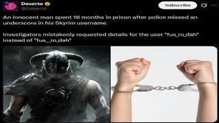 Skyrim Name Lands Innocent Man in Jail for 18 Months