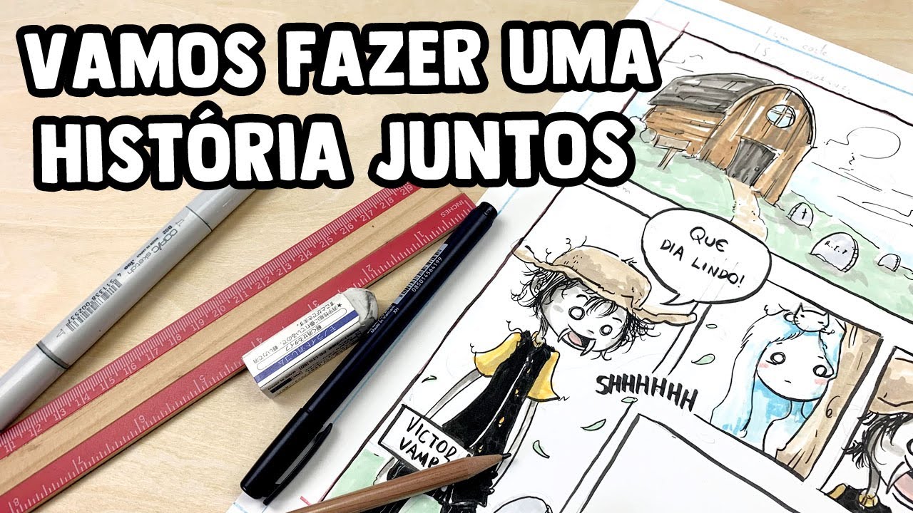 VAMOS FAZER UMA HISTÓRIA JUNTOS - Como criar uma HISTÓRIA EM QUADRINHOS