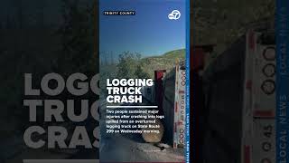 Overturned logging truck on SR-299 leads to major injuries, highway closure