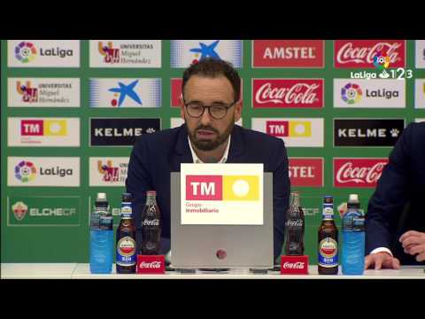Rueda de prensa de José Bordalás tras el Elche CF vs Getafe CF (2-2)