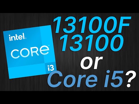 Core i3-13100 / 13100F vs i5-13600K, i5-12600K, i5-11600K, i5-10600K: