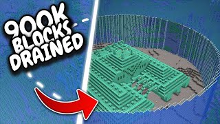I Completely Drained an Entire Ocean Monument in Survival Minecraft...