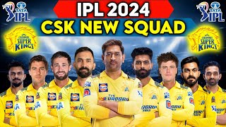 IPL 2024 | Chennai Super Kings New Squad | CSK Team Full Players List IPL 2024 | CSK 2024 Squad