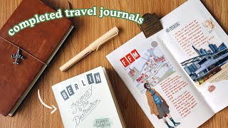 Completed Traveler's Notebook Journals 🇩🇪 Journal Spread Ideas | Abbey Sy