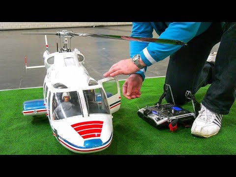 AMAZING RC HELICOPTER BELL 230 IN ACTION!! REMOTE CONTROL HELI INDOOR FLIGHT