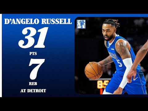 D'Angelo Russell (31 PTS 7 REB) at Detroit Pistons | November 1, 2025
