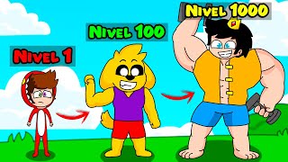 ¡PASAMOS de FLACO NOOB a MAMADISIMO PRO en ROBLOX! 💪🏼😂 (Roblox Muscle Legends)