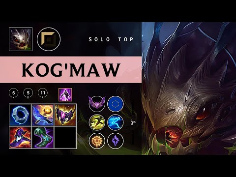 Kog'Maw Top vs Jayce - EUW Master Patch 26.01