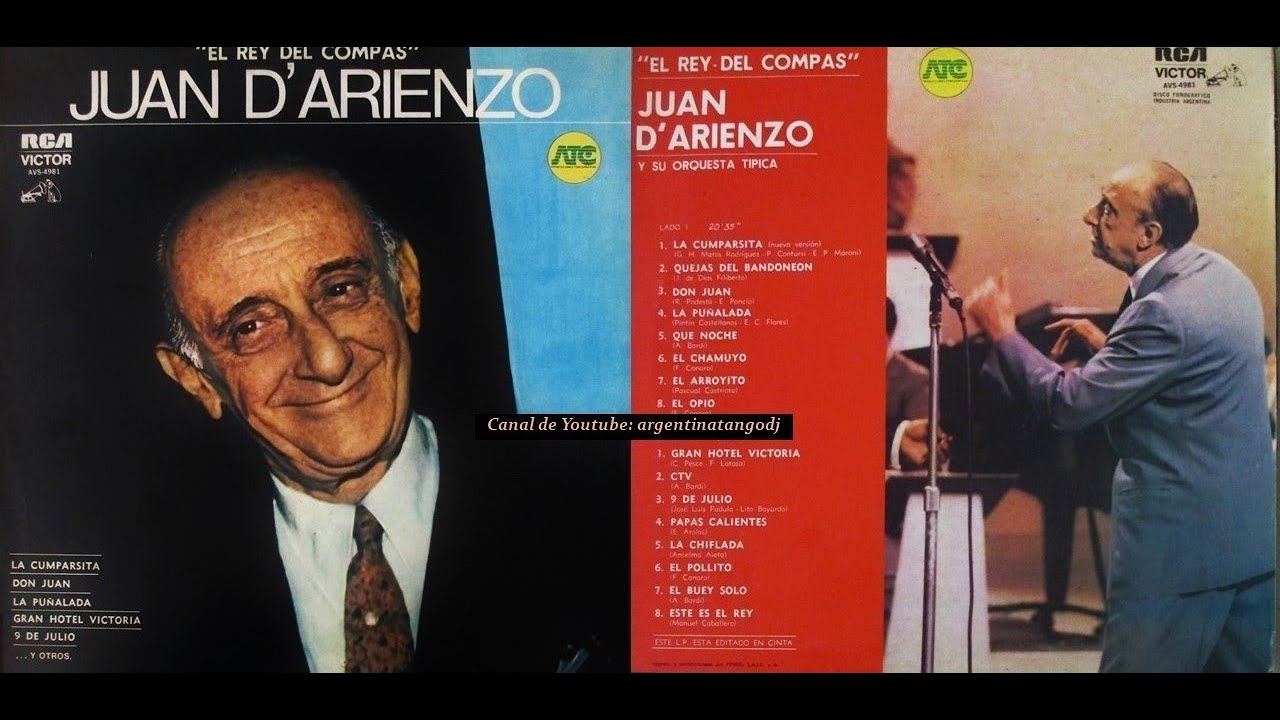 JUAN D'ARIENZO & SU ORQUESTA TÍPICA: GRANDES ÉXITOS (VINILO DE TANGO - LADO UNO)