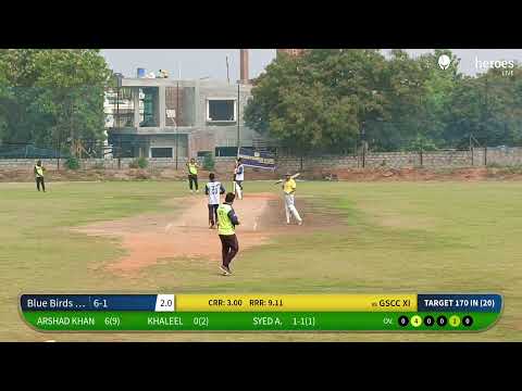 Live Cricket Match | GSCC XI vs Blue Birds Warriors.. | 26-Nov-23 07:54 AM 20 overs | Individual mat