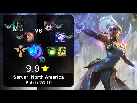 Karma Support + Swain vs Lulu + Ashe - NA Challenger - Patch 25.19