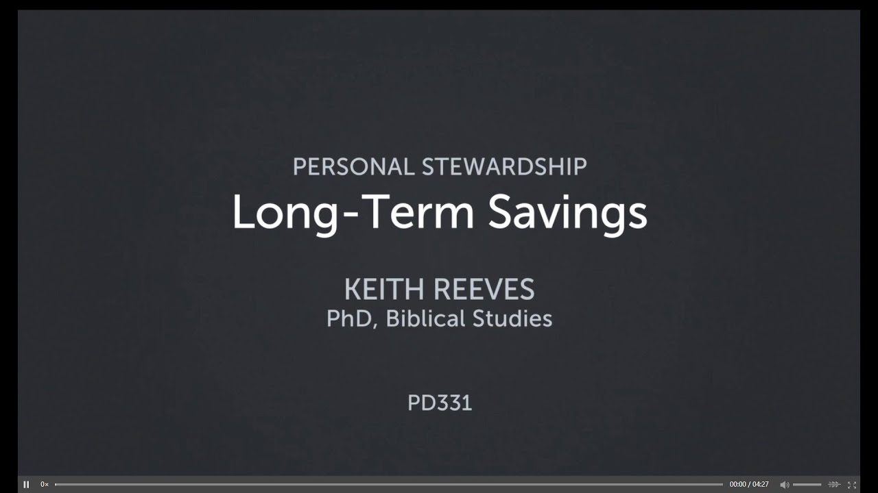 Lesson 12: Long Term Savings