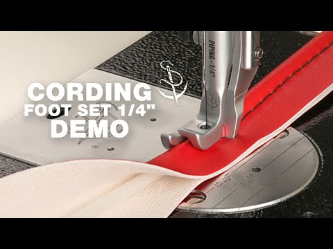 Demo of Cording Foot Set 1/4" for Fabricator