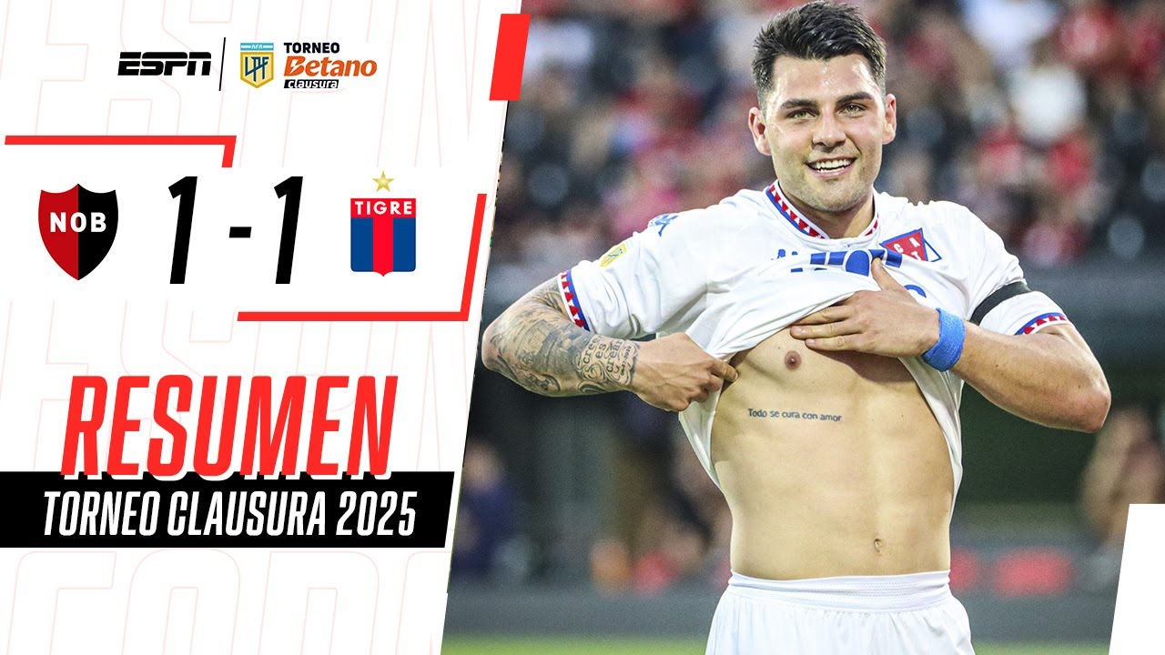 GOL DE NACHO RUSSO Y EMPATE REPLETO DE EMOCIÓN EN ROSARIO | Newell's 1-1 Tigre | RESUMEN