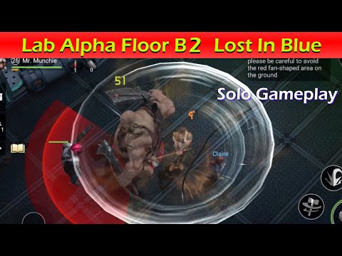 Lab Alpha Floor B2 Solo Mode Lost in Blue survival game