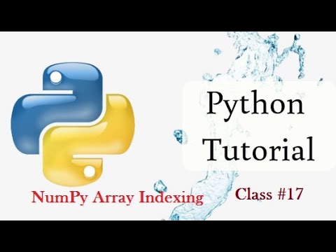 Python Tutorial17 Numpy Array Indexing In Tamil