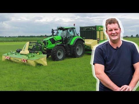Frischgras Fütterung mit maximaler Schlagkraft – KRONE MX 330 GD und EasyCut F 400 CV Fold
