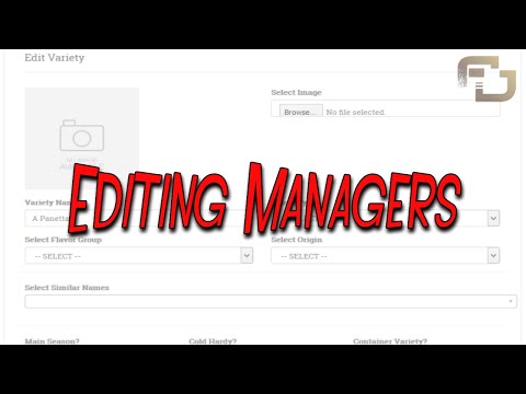 Editing Managers Tutorial Fig Database